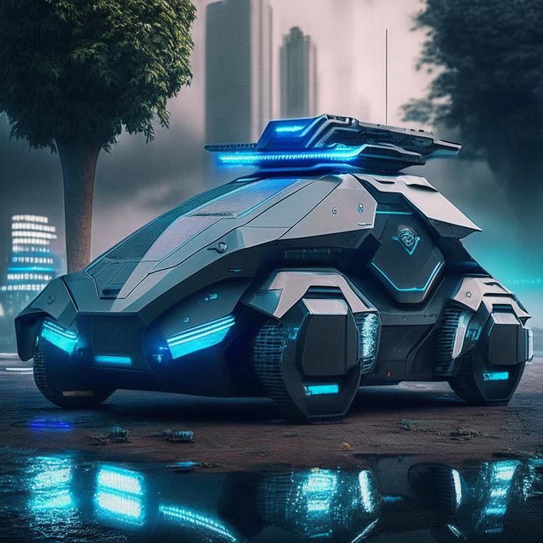Futuristic sci-fi police car by Pickgameru on DeviantArt