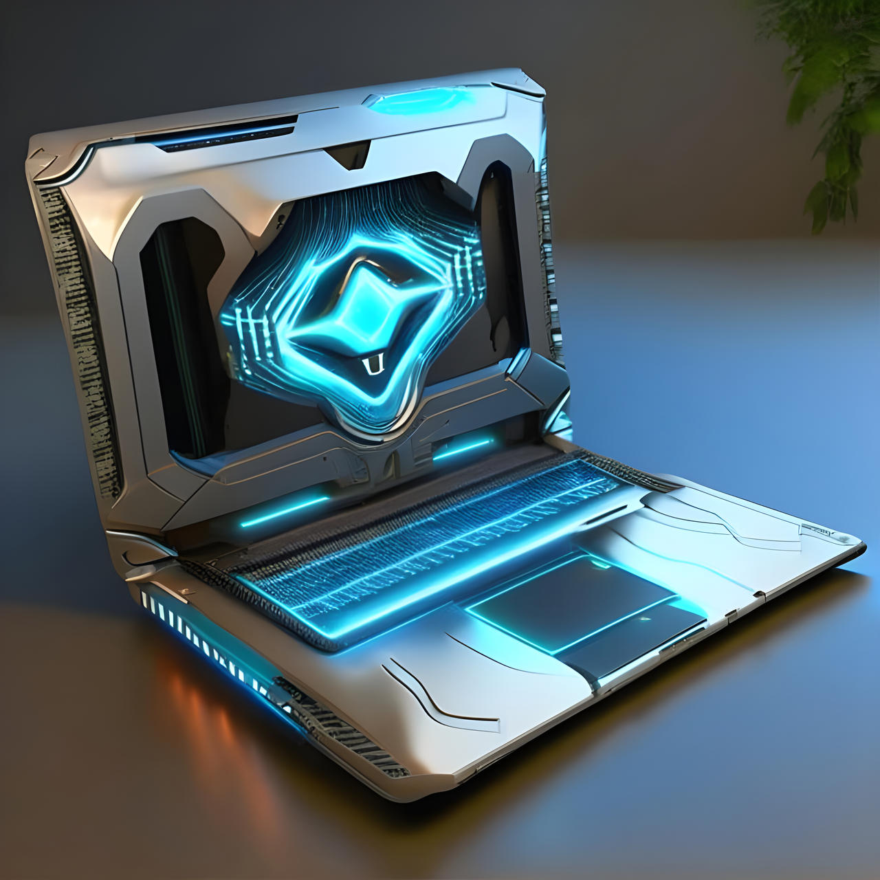 Futuristic Portable Computer Futuristic sci-fi laptop by Pickgameru on DeviantArt