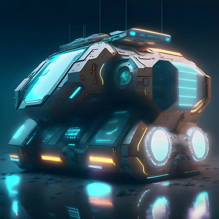 Futuristic sci-fi tank by Pickgameru on DeviantArt