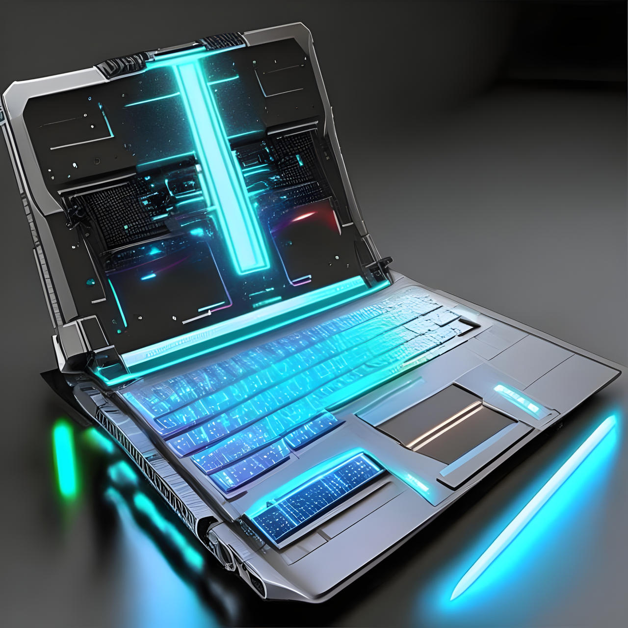 Futuristic Portable Computer Futuristic laptop by Pickgameru on DeviantArt