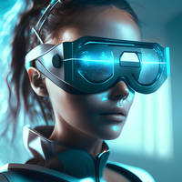 Futuristic AR glasses