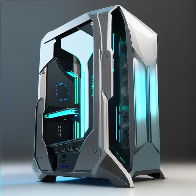 Futuristic PC case by Pickgameru on DeviantArt