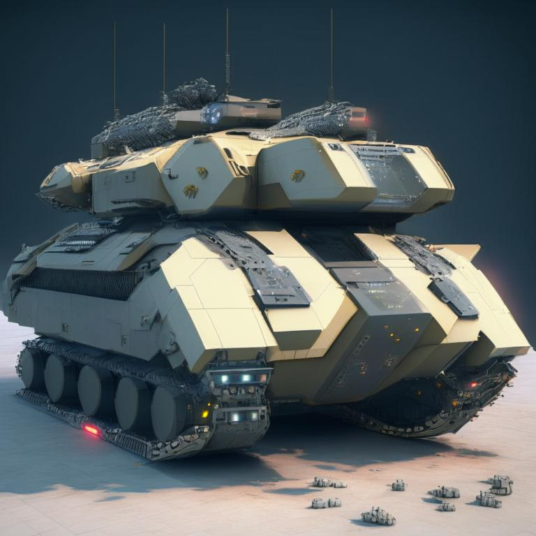 futuristic tanks