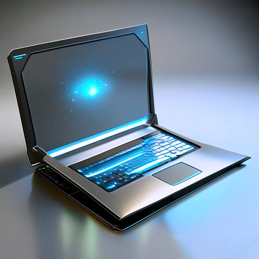 Futuristic laptop by Pickgameru on DeviantArt