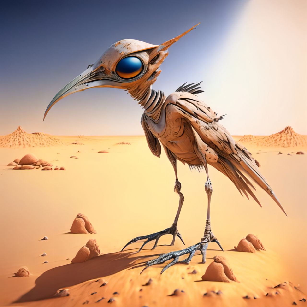 Alien bird on Mars by Pickgameru on DeviantArt