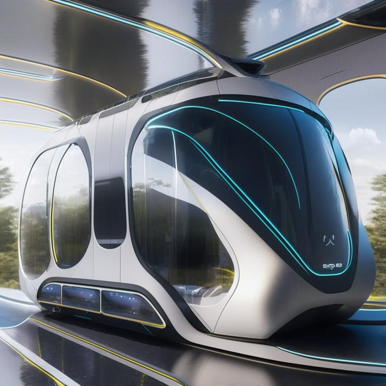 Futuristic tram by Pickgameru on DeviantArt