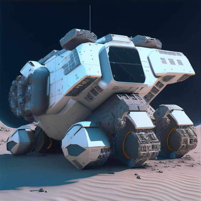 Futuristic Moon rover by Pickgameru on DeviantArt