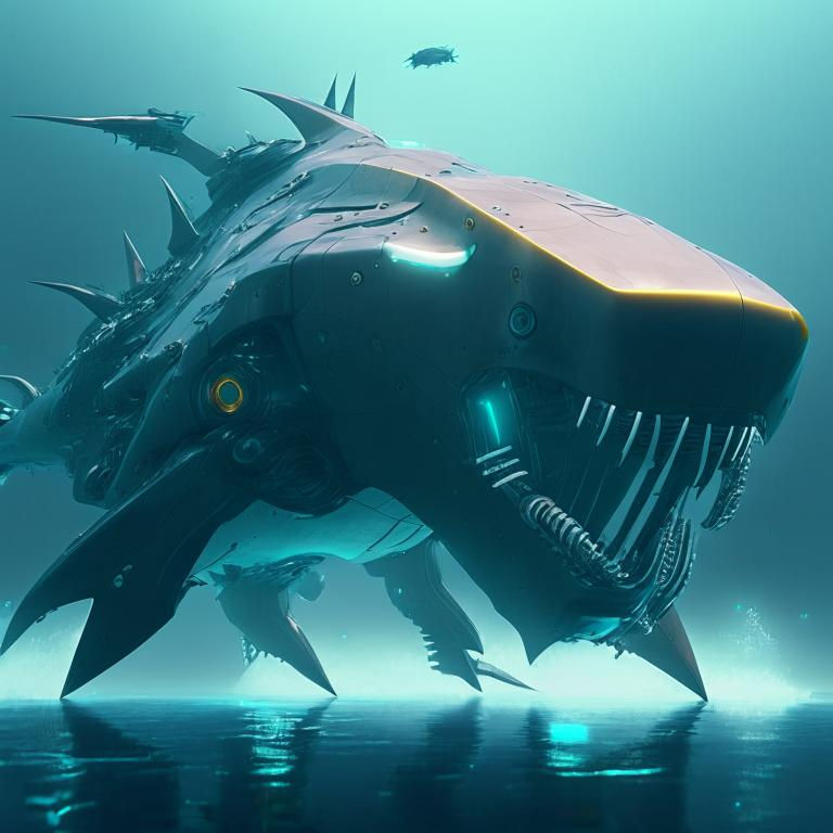 Futuristic Megalodon by Pickgameru on DeviantArt