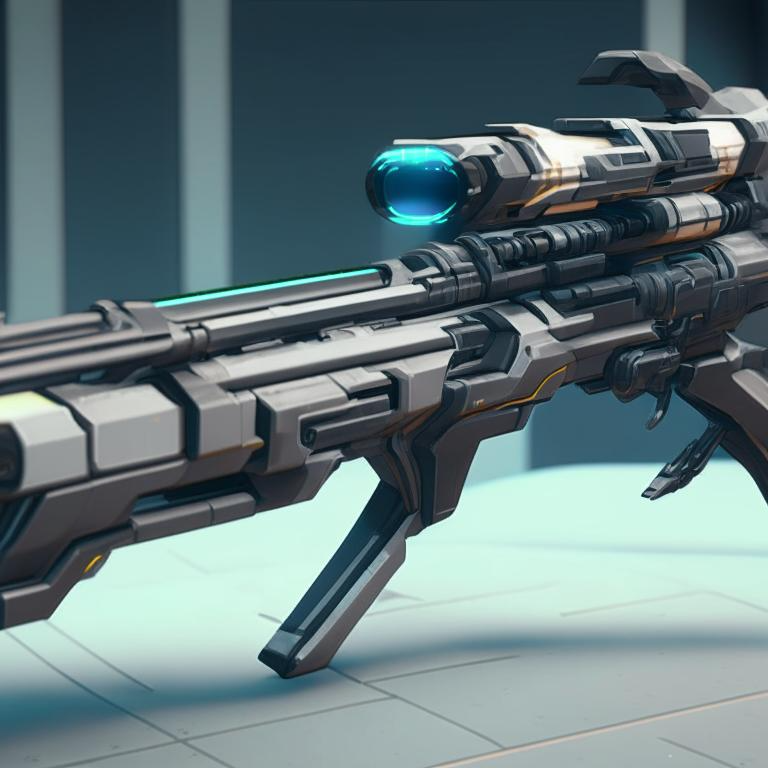 Futuristic Rigle Futuristic Sniper Rifle