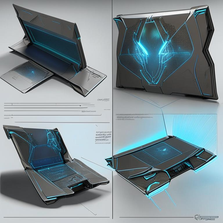 Futuristic Portable Computer Futuristic laptop by Pickgameru on DeviantArt