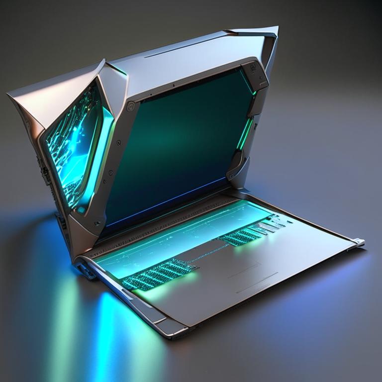 Futuristic Portable Computer Futuristic laptop by Pickgameru on DeviantArt
