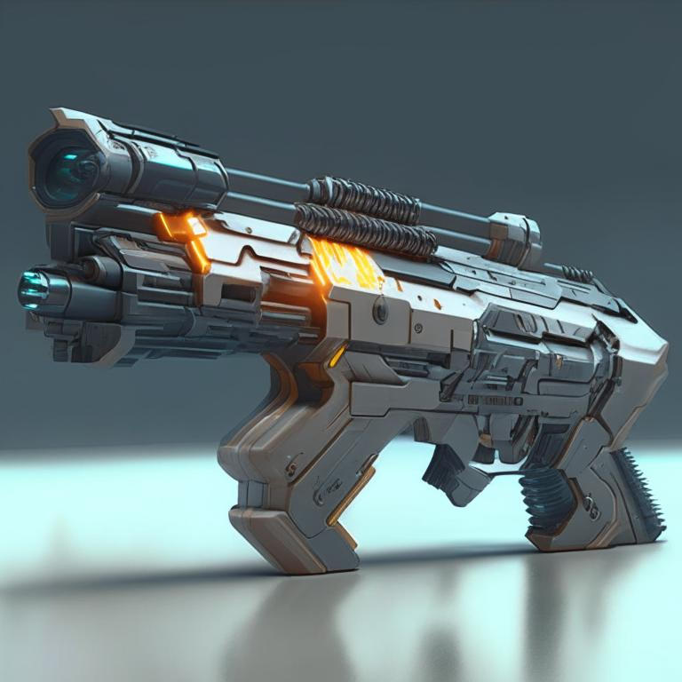 Futuristic Short Rifle Futuristic assault rifle by Pickgameru on DeviantArt