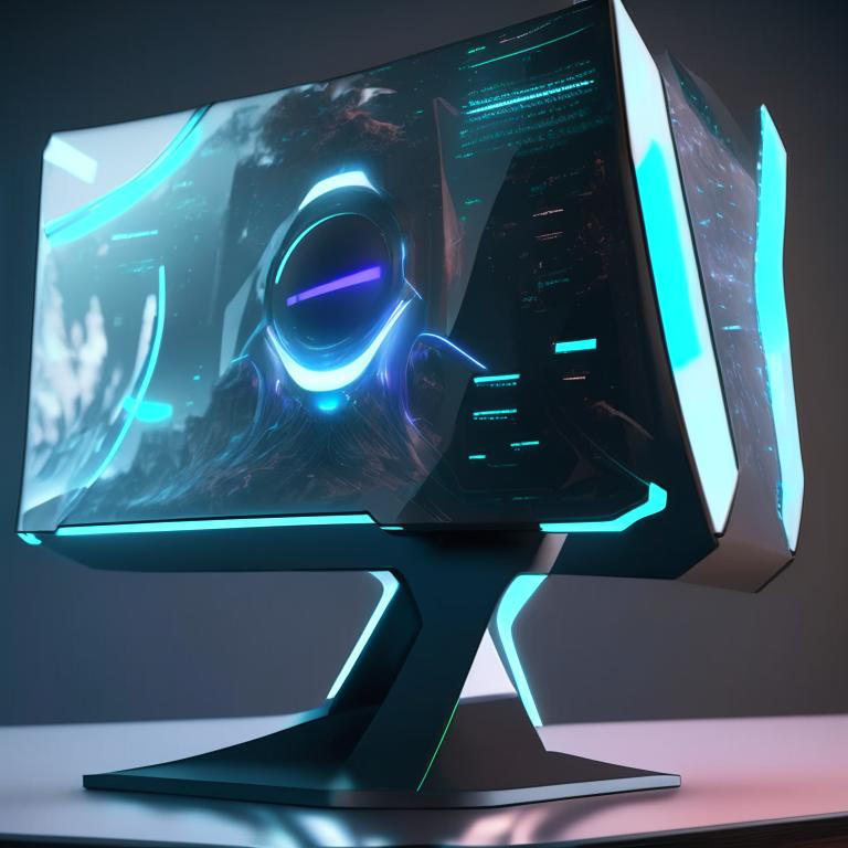 Futuristic PC monitor by Pickgameru on DeviantArt