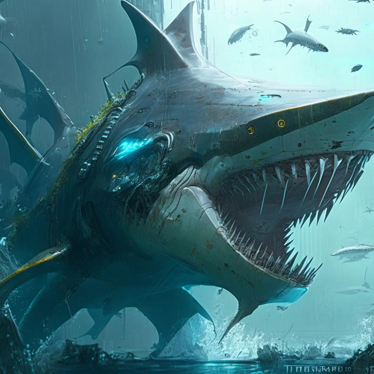 Futuristic shark by Pickgameru on DeviantArt