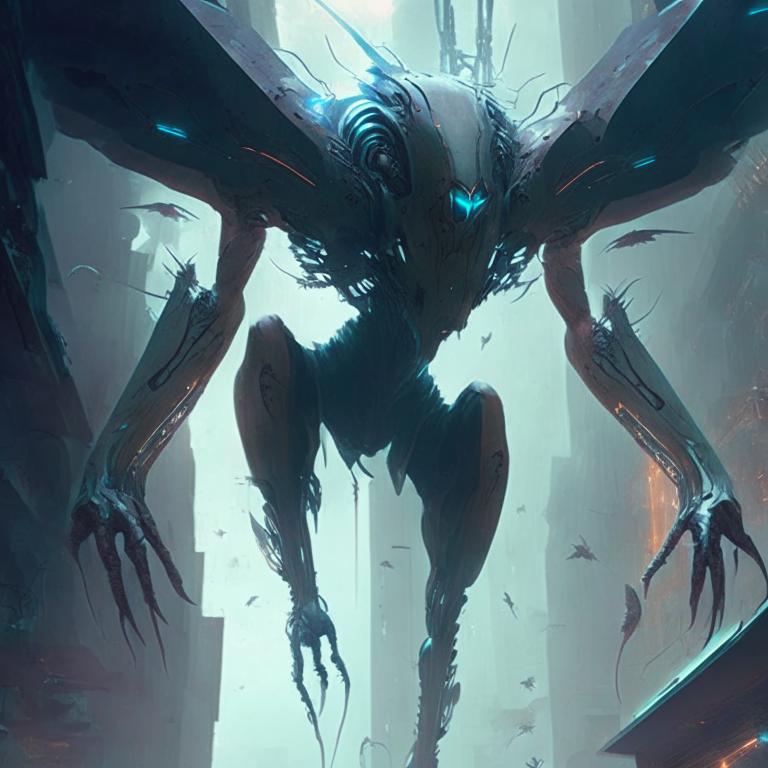 Futuristic creature by Pickgameru on DeviantArt