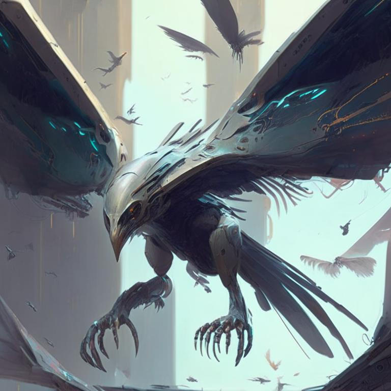 Futuristic flying creature by Pickgameru on DeviantArt