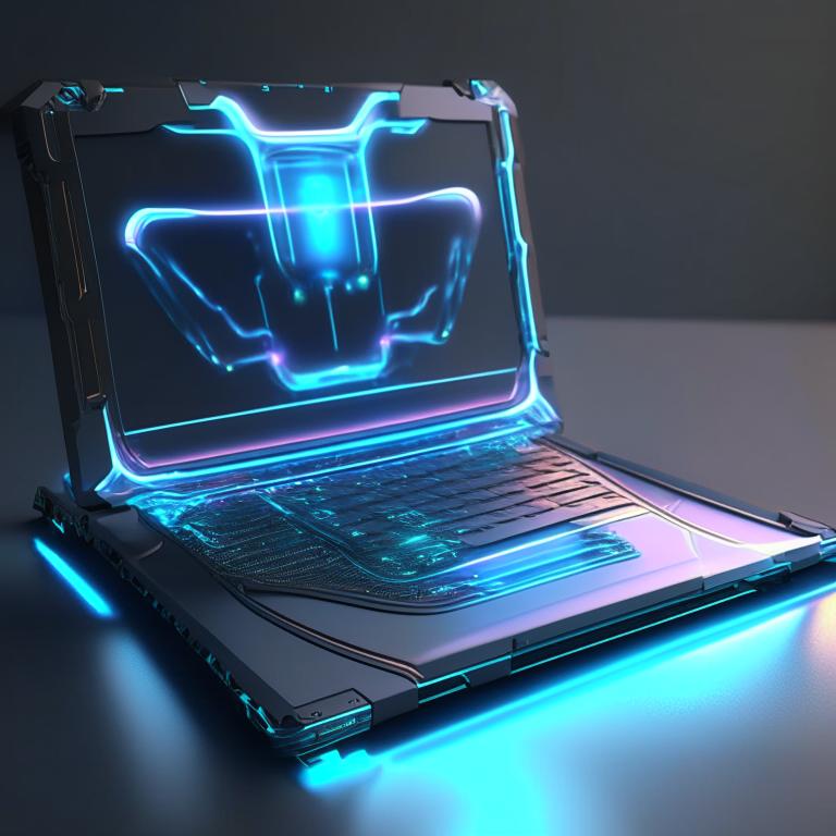 Futuristic Portable Computer Futuristic laptop by Pickgameru on DeviantArt