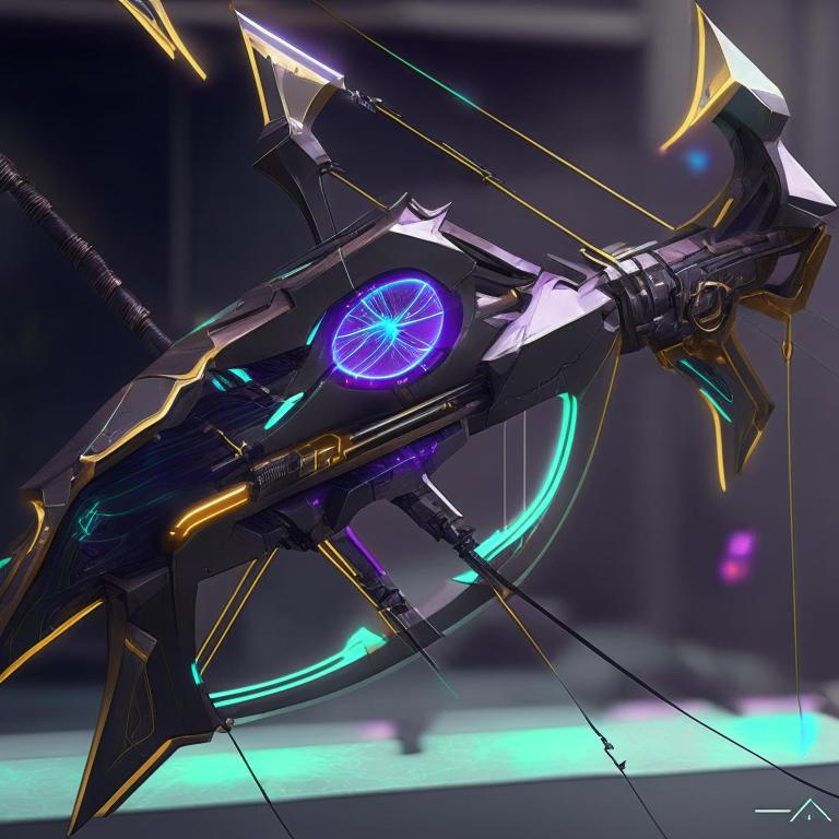 Futuristic bow by Pickgameru on DeviantArt