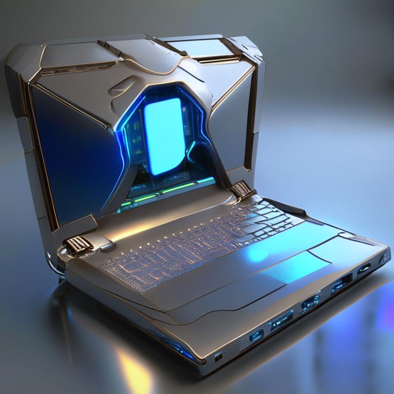 Futuristic Portable Computer Futuristic laptop by Pickgameru on DeviantArt