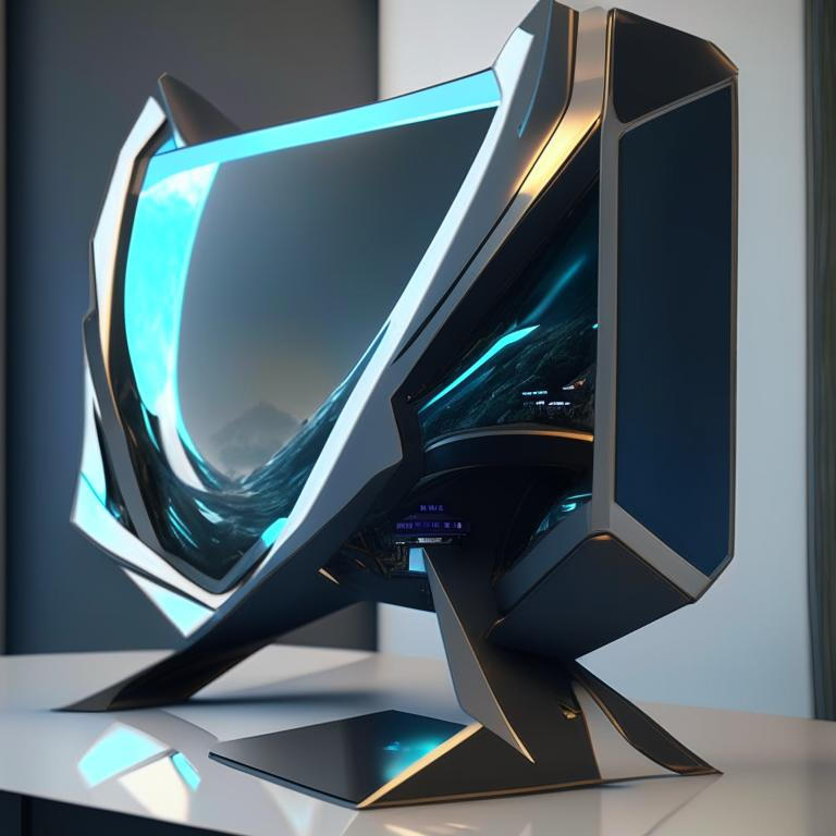 Futuristic PC monitor by Pickgameru on DeviantArt