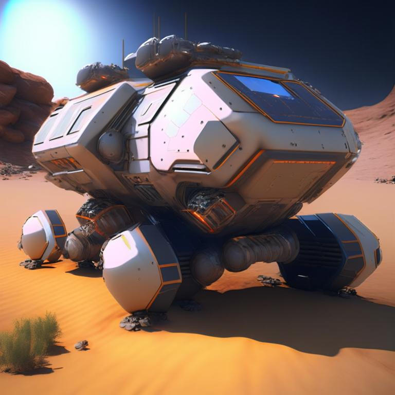 Futuristic Mars Rover by Pickgameru on DeviantArt