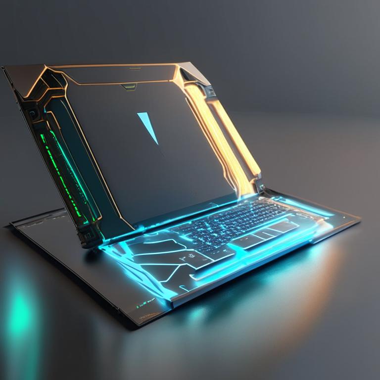 Futuristic Portable Computer Futuristic laptop by Pickgameru on DeviantArt