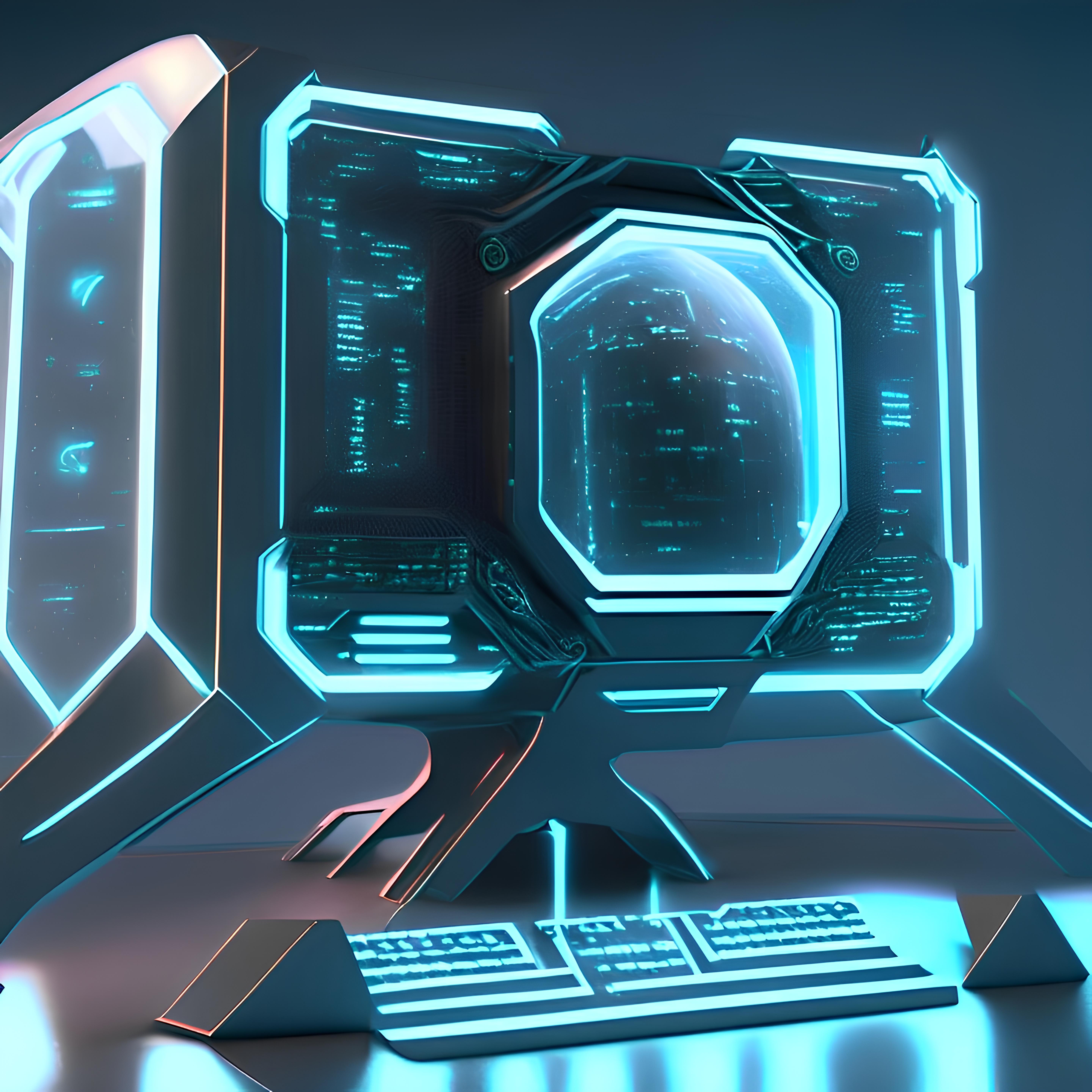 Futuristic Computer Screen