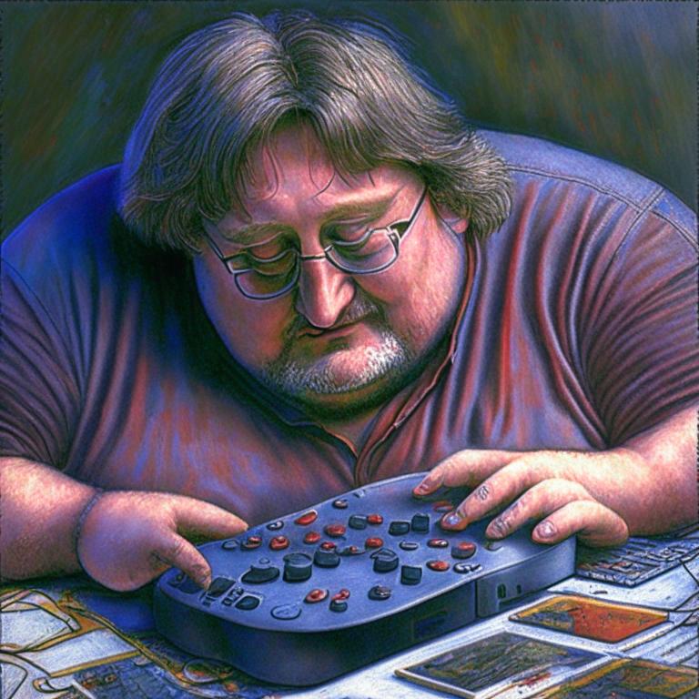 Gabe Newell Iphone Wallpaper by EarlyRise on DeviantArt