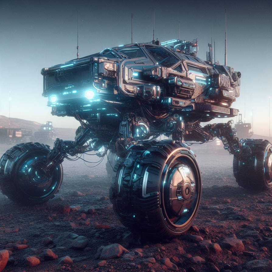 Futuristic Mars Rover by Pickgameru on DeviantArt