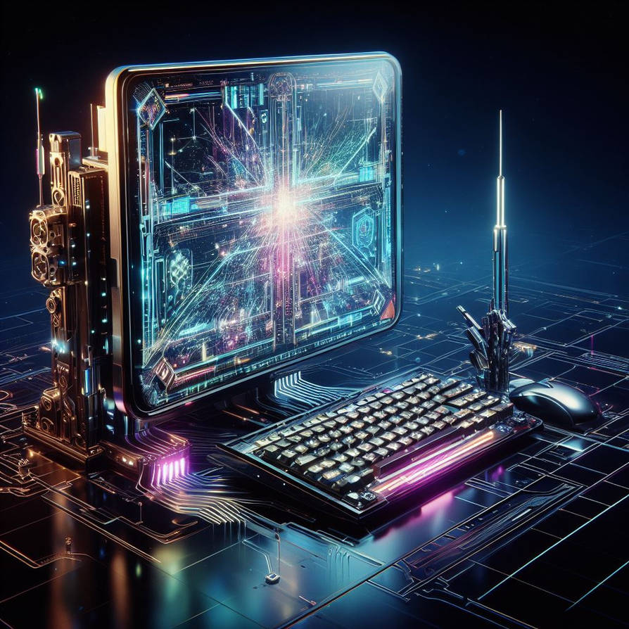 Postcyberpunk PC monitor by Pickgameru on DeviantArt