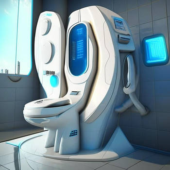 Futuristic toilet