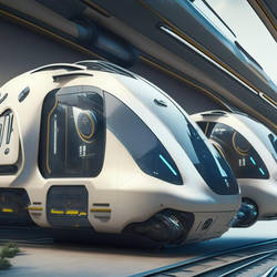 Futuristic train