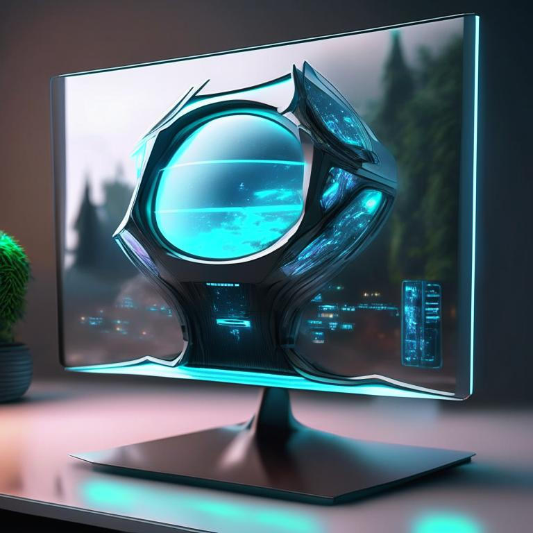 Futuristic PC monitor by Pickgameru on DeviantArt
