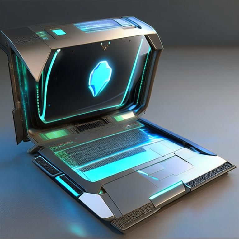 Futuristic Portable Computer Futuristic laptop by Pickgameru on DeviantArt