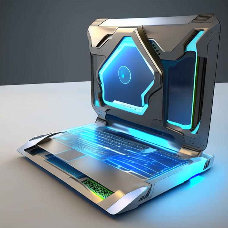 Futuristic Portable Computer Futuristic laptop by Pickgameru on DeviantArt
