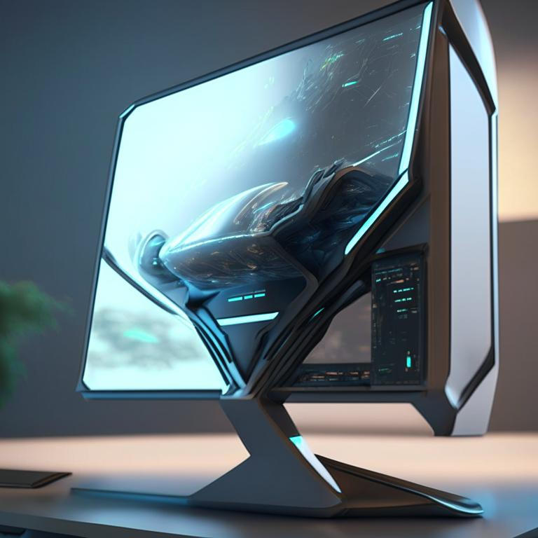 Futuristic PC monitor by Pickgameru on DeviantArt