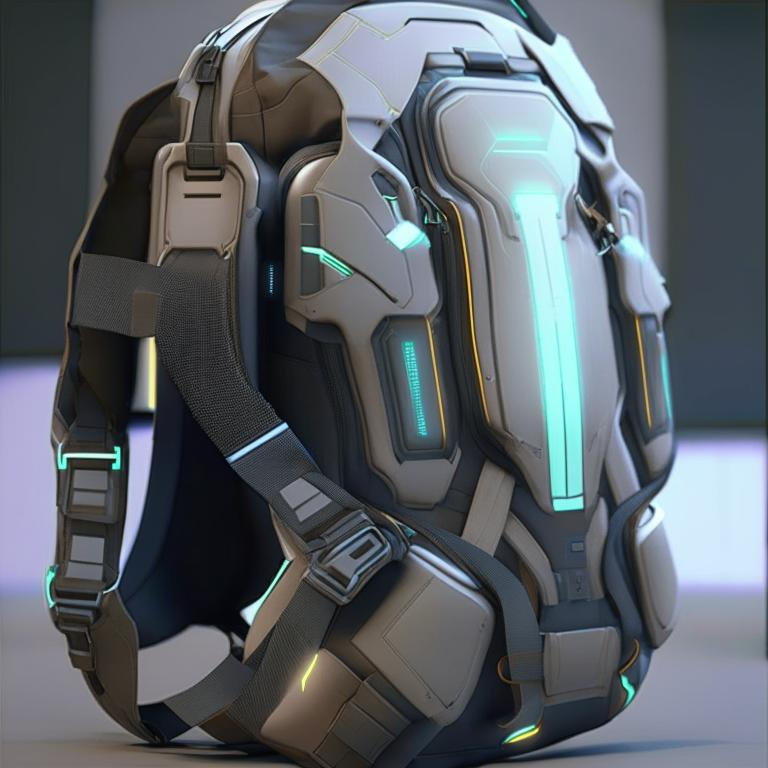 Futuristic backpack by Pickgameru on DeviantArt