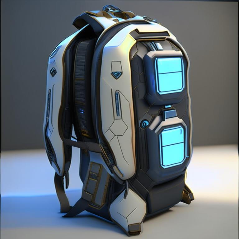Futuristic backpack by Pickgameru on DeviantArt