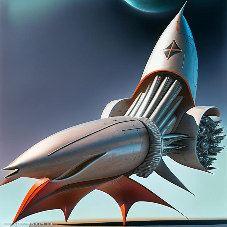 Futuristic space rocket by Pickgameru on DeviantArt