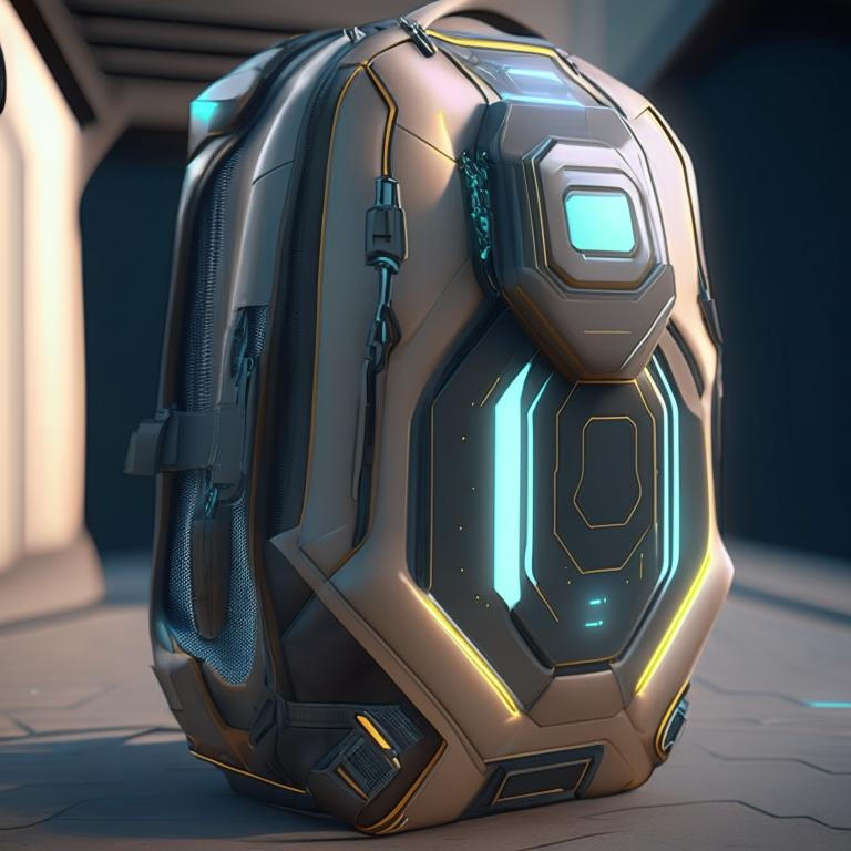Futuristic backpack by Pickgameru on DeviantArt