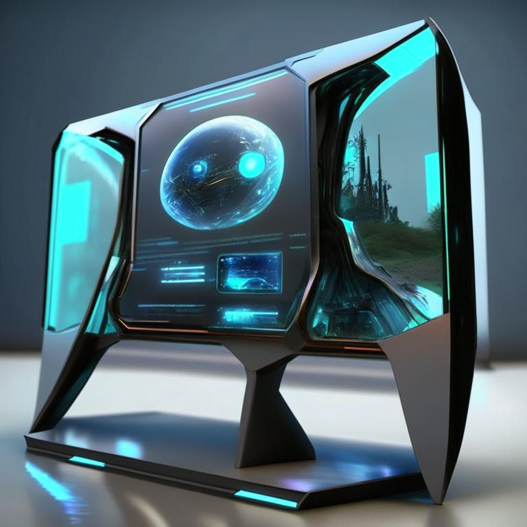 Futuristic PC monitor by Pickgameru on DeviantArt