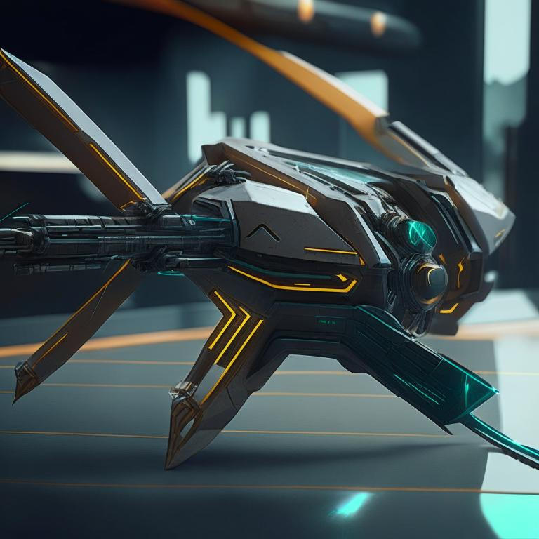 Futuristic bow by Pickgameru on DeviantArt