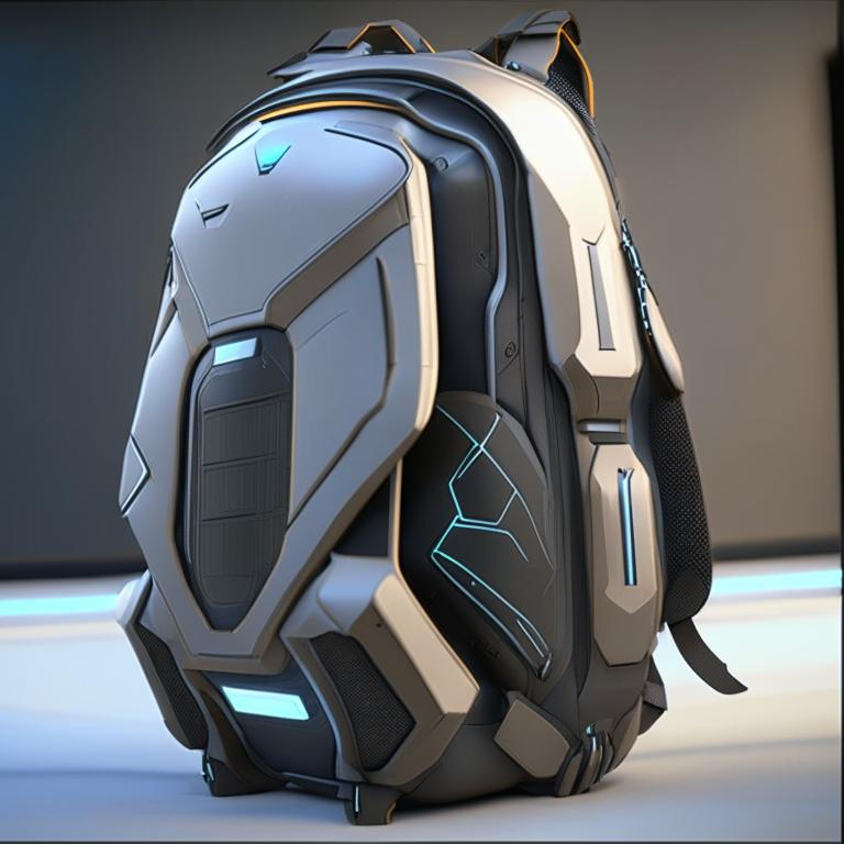 Futuristic backpack by Pickgameru on DeviantArt
