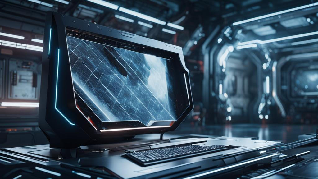 Futuristic sci-fi PC monitor by Pickgameru on DeviantArt