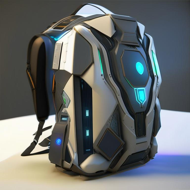 Futuristic backpack by Pickgameru on DeviantArt