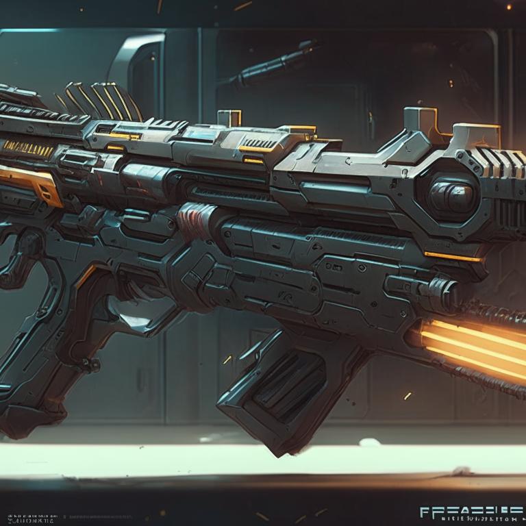 Futuristic Rigle Futuristic assault rifle by Pickgameru on DeviantArt