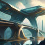 Futuristic bridge