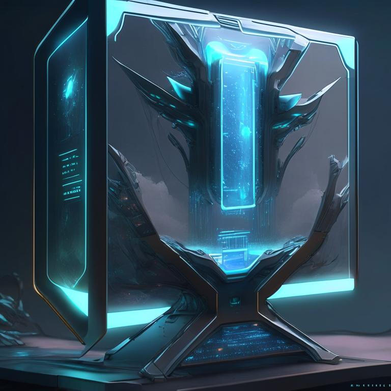 Futuristic PC monitor by Pickgameru on DeviantArt