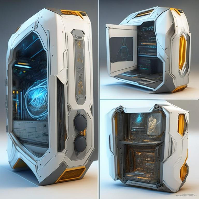 Futuristic PC case by Pickgameru on DeviantArt