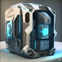 Futuristic PC case